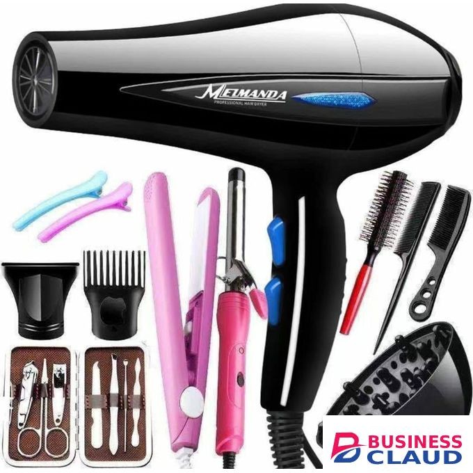 12pcs Professional Hair Dryer Set