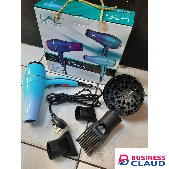 Lac Hair Blow Dryer. Hot and cold LAICHY L 9100. Blow dry with accessories- Pik Attachment. Diffuser. Concentrator