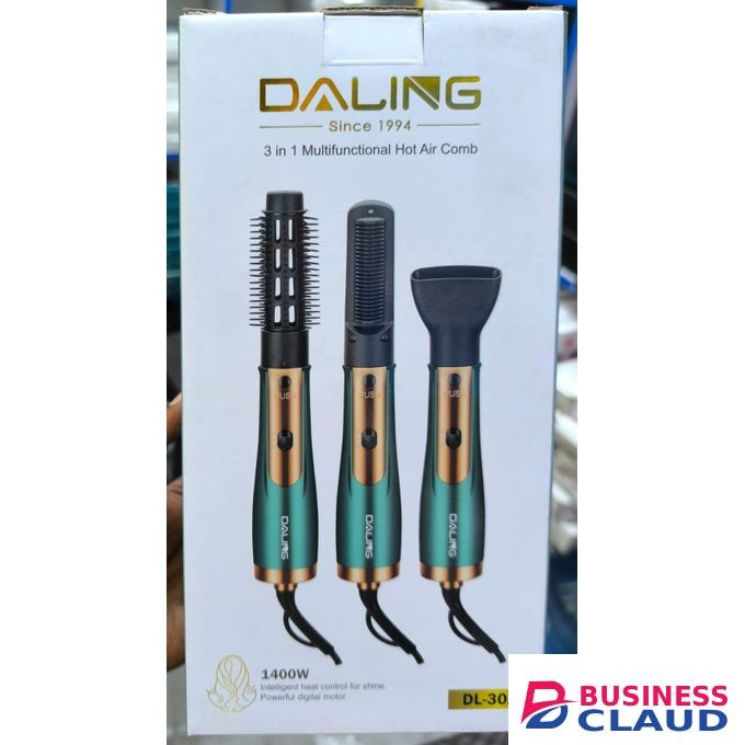 Daling 3 IN 1 MULTIFUNCTIONAL HOT AIR COMB Hair Dryer, Straightener & Volumizer In One