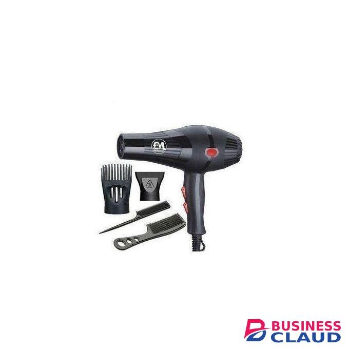 ElectroMate 2200w Professional Hair Dryer ,Straightener, Blow-dry, With 3 Speed & 2 Temperature Settings- Black