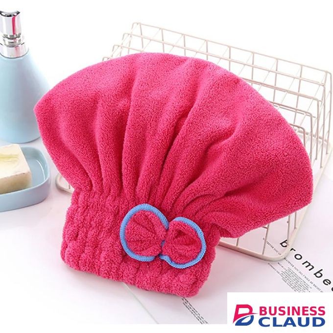 Quick-Drying Microfiber Solid Quickly Dry Hair Hat for Womens, Girls and Ladies Cap Bathing Tool Drying Towel Head Wrap