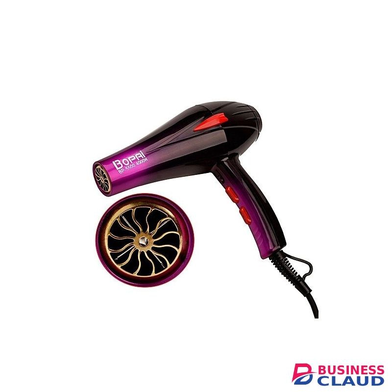 Bopai Hair Blow Dryer 4000Watts - Black & Purple