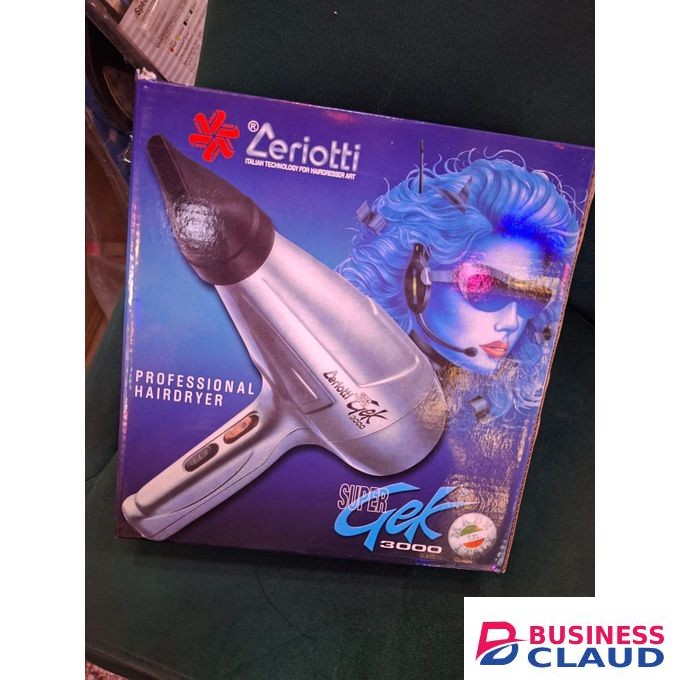 Ceriotti Super Gek 3000 Professional Hair Dryer Ionic AC Motor Overheat Safe