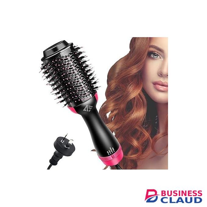3 In 1 Professional Hair Straightener 3 N 1 Multifunctional Hair Dryer Volumizer Rotating Hot Hair Brush Curler Roller Rotate Styler Comb Styling Curling Flat Iron