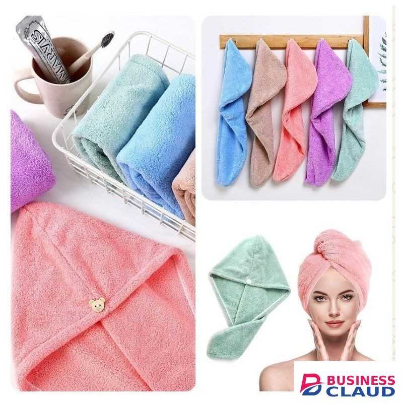 2 PIECES Towel hair towel hair dryer cap towel towels for girls hair towel cap tawal microfiber towel for hair head towel magic towel hair towel wrap hair cap for shower cotton towel soft towel hair turban towel - 2 PIECES