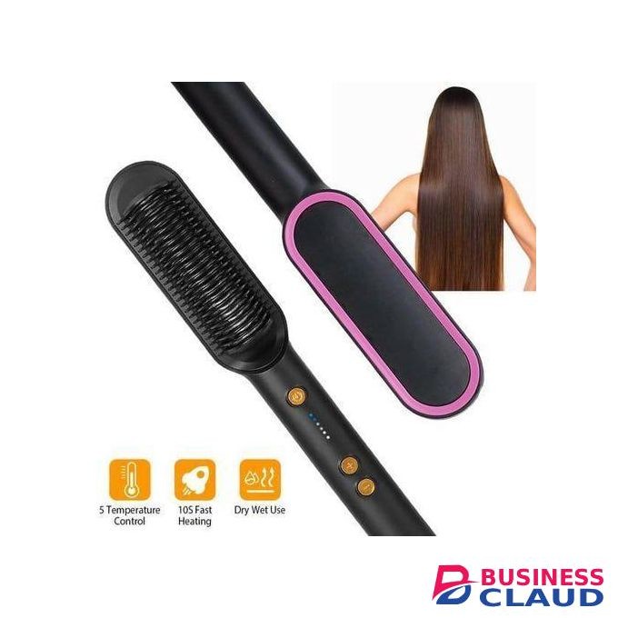 Simply Straight Digital Hot Comb Blowdry Hair Straightener Brush Electric Hand Hair Blow Dryer.