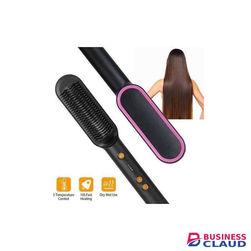 Simply Straight Digital Hot Comb Blowdry Hair Straightener Brush Electric Hand Hair Blow Dryer.