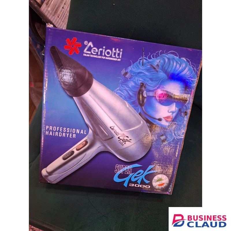Ceriotti Super Gek 3000 AC Motor Professional Hair Dryer Ionic Technology 2 Speed 3 Heat Cold Air Button