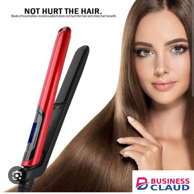 Cronier Professional Hair Hair Straightner Ceramic Flat Iron With Temperature Adjustment, Professional 2 In 1 Ceramic Flat Iron Hair Straightner