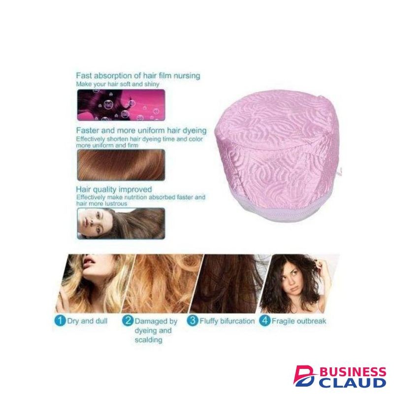 Electric Hair Steamer Cap with Temperature Control Hair Care Hat for Home Spa ,deep conditioning