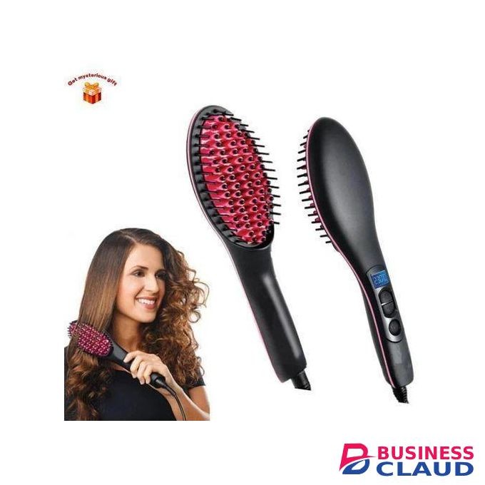 Electric Hair Straightening Brush Comb Hot Air