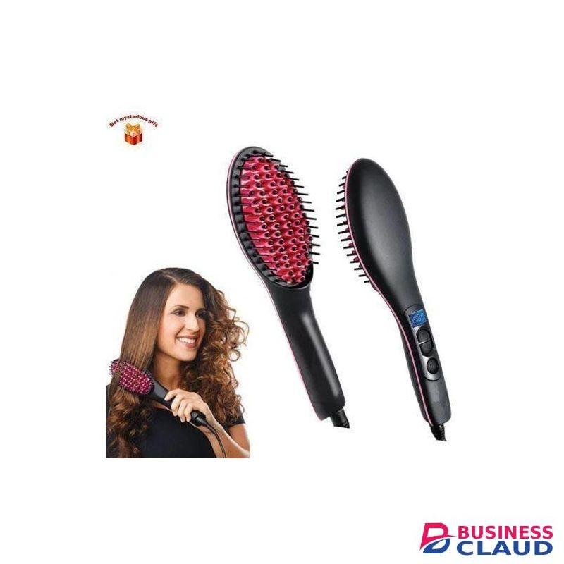 Simply Straight Electric Hair Straightening Brush Comb Hot Air