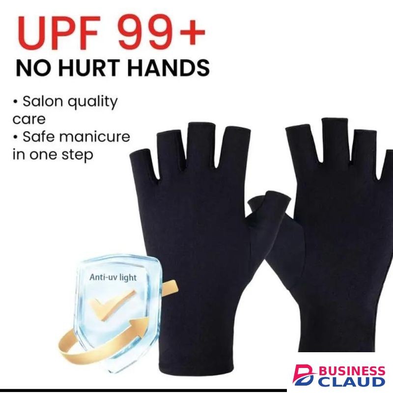Anti UV Radiation Gel dryer machine protection Gloves Reduces the UV radiation harm to the minimum Free Size stretchy.