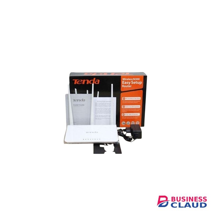 tenda WIFI Router, Ethernet Cable And Cable Clips N300 300 Mbps Wireless WiFi Router- Approved