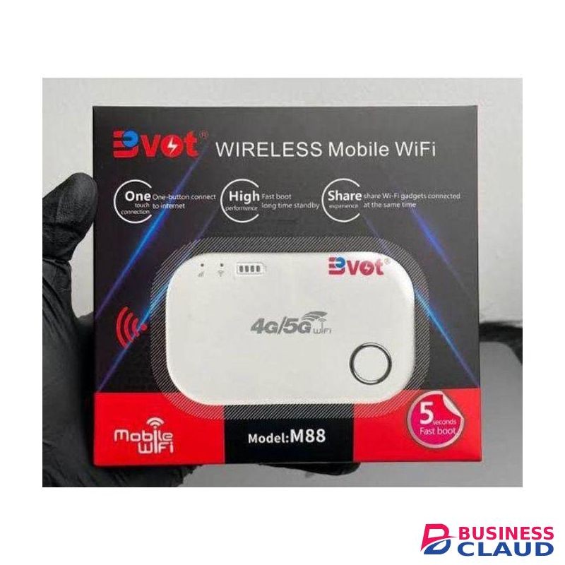 BVOT M88 4G Wireless Internet Router – Compact, Rechargeable, Type-C Charging Router