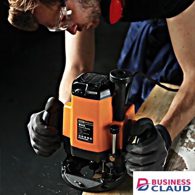 Dera Electric Plunge Wood Router with 12 Router bits and storage case set Professional and DIY use of cutting, shaping, and triming wood