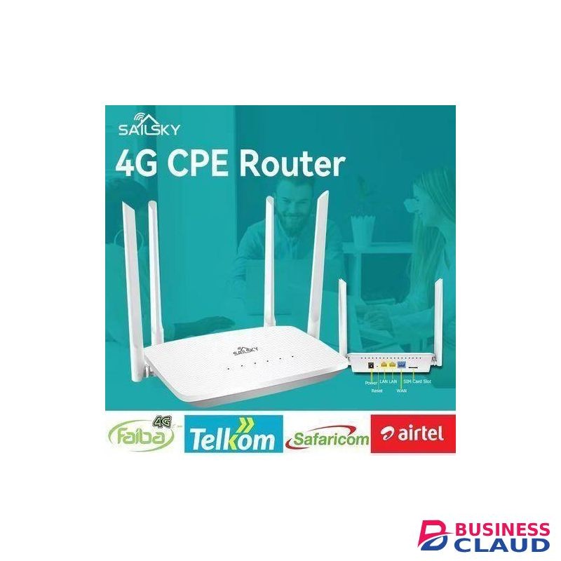 Sailsky 4G LTE SIMCARD ROUTER SUPPORTS ALL NETWORKS.
