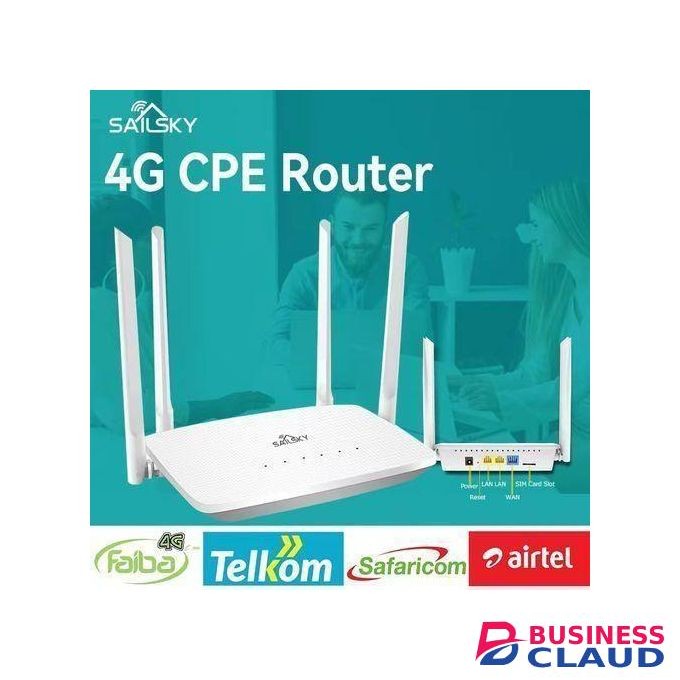 Sailsky 4G LTE SIMCARD ROUTER SUPPORTS ALL NETWORKS.