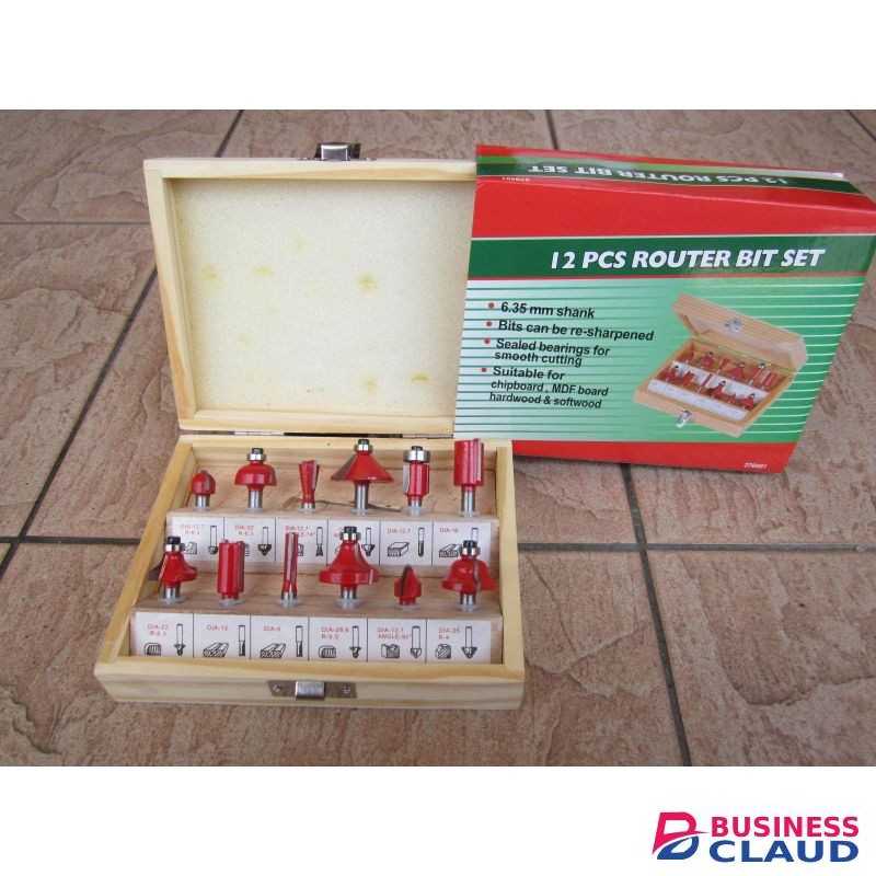 12 PCs Router Bit Set