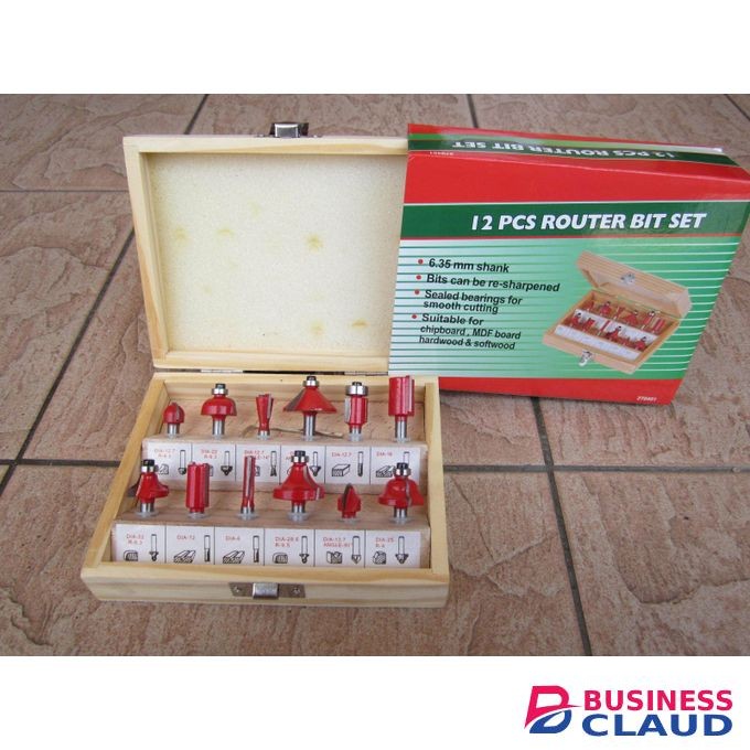 12 PCs Router Bit Set