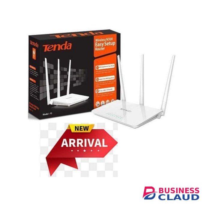 tenda 3 N300 300Mbps Wireless WiFi Router .