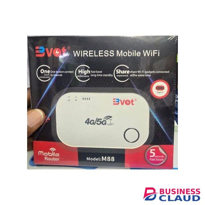 BVOT M88 SIM Card Portable WiFi Router â€“ Rechargeable and Lightweight