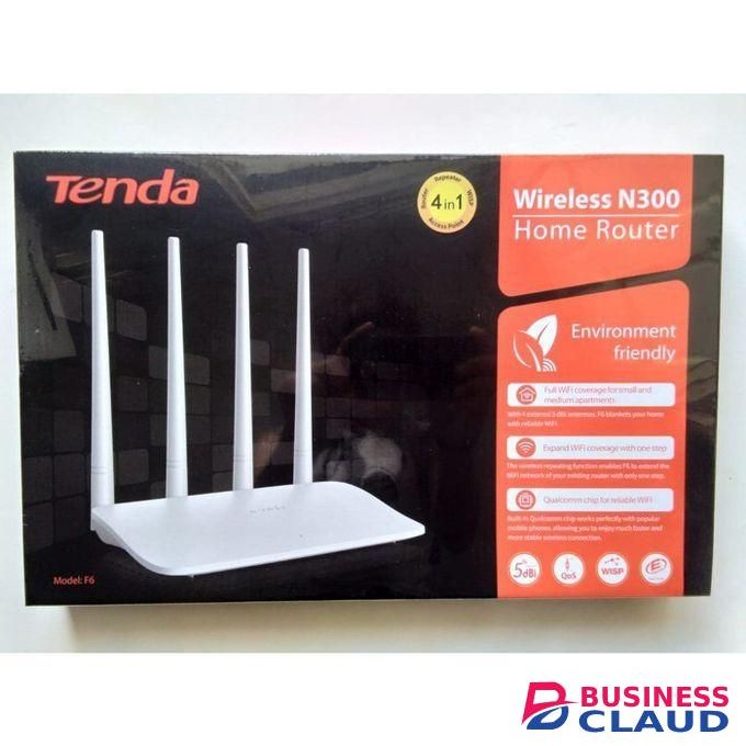 Tenda F6 N300 300Mbps Wall Breaker Wireless Router
