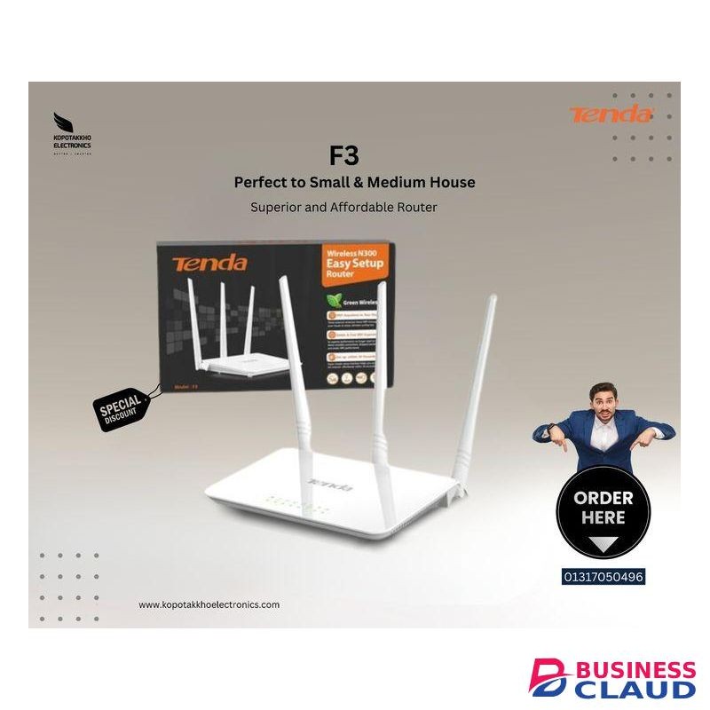 Wireless Router N300 Easy Setup – F3 Model