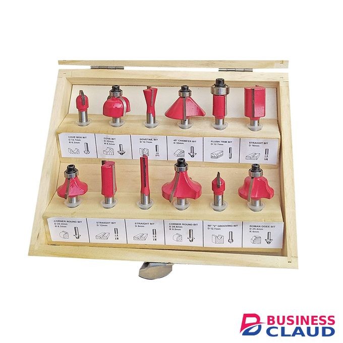 12PCS Router Bit Set 8mm Shank Woodworking