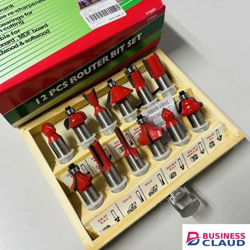 12PCS Router Bit Set 8mm Shank Woodworking
