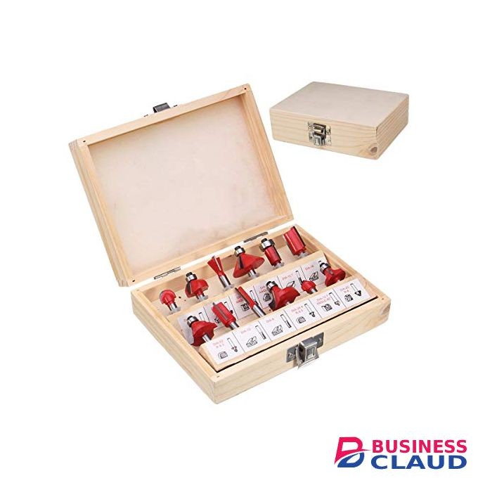 High Quality 12pcs 8mm Router Bit Set