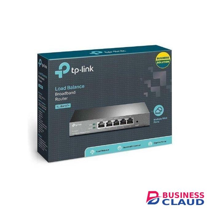 TP Link TL-R470T+ Desktop Load Balance Broadband Router - Black