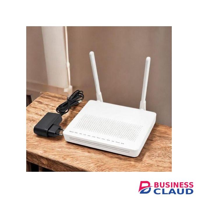 XPON GPON ONU Wireless Fiber Router with Dual Antennas, Strong Signal Coverage and Multiple Ethernet Ports