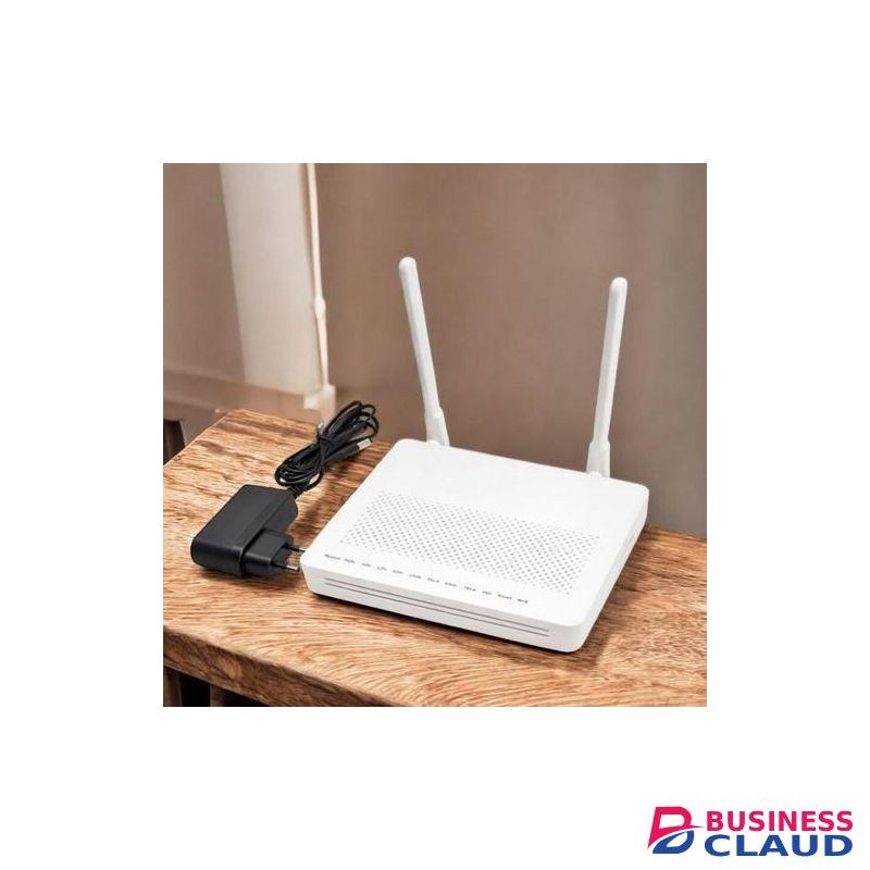 XPON GPON ONU Wireless Fiber Router with Dual Antennas, Strong Signal Coverage and Multiple Ethernet Ports