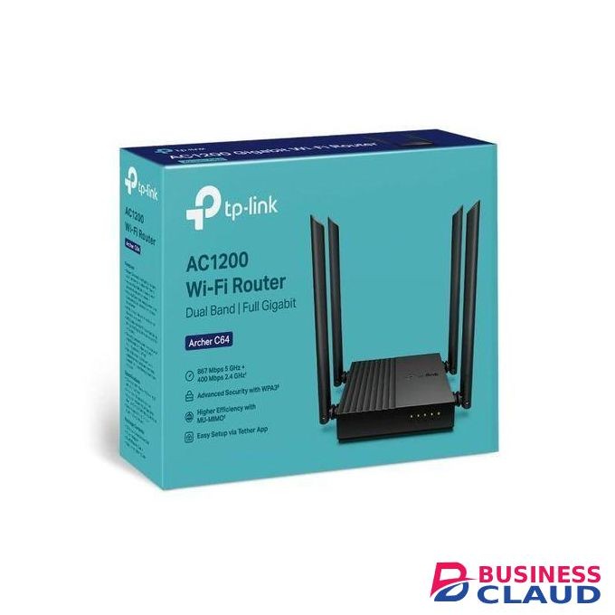 TPLink TP-Link Archer C64 AC1200 Wireless Mu-Mimo Wifi Router