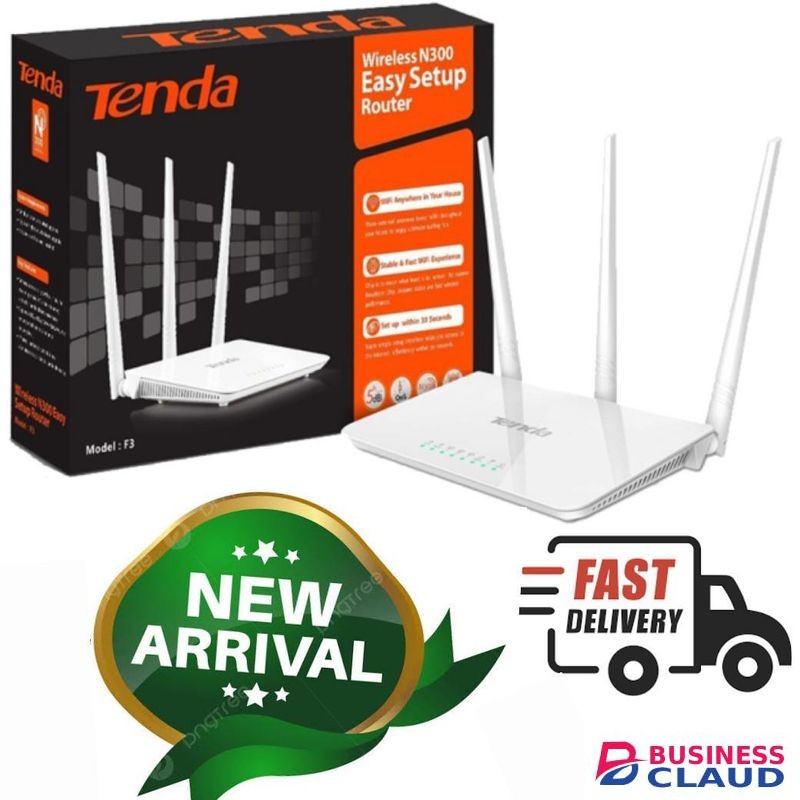 tenda F3 N300 300Mbps quality efficient Wireless WiFi Router .