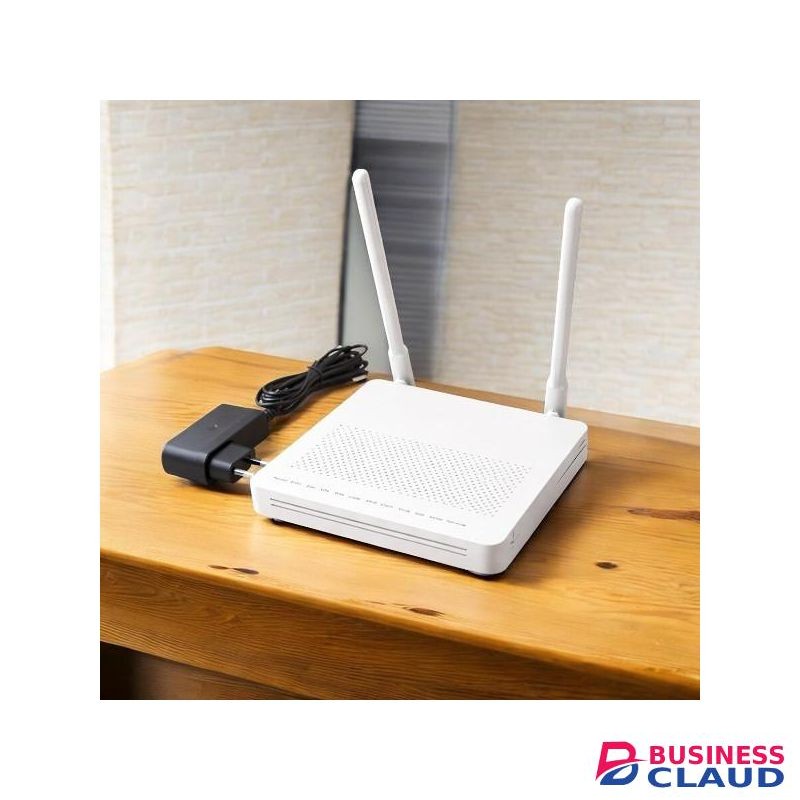 High Speed XPON GPON ONU Fiber Optic Router for FTTH Internet with Dual Antenna WiFi