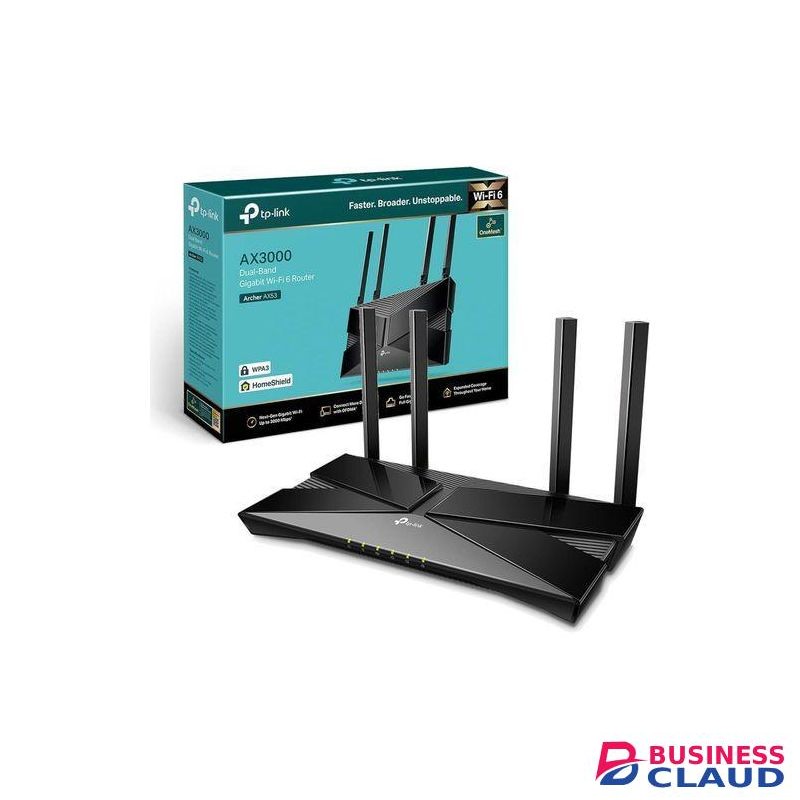 TP Link AX3000 Wireless Dual Band Gigabit Wi-Fi 6 Router - TL-ARCHER AX53