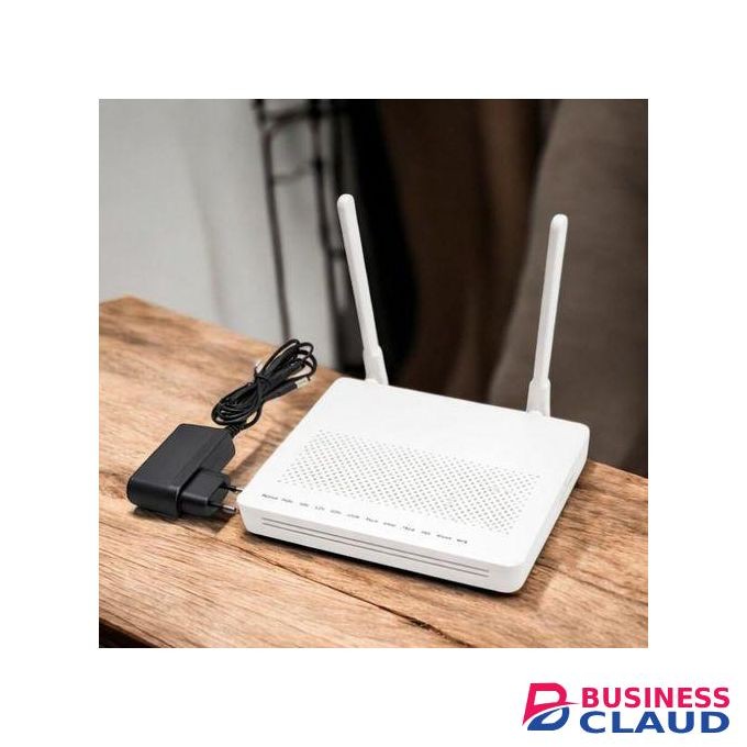 XPON GPON ONU FTTH Fiber Router with Dual Antennas, High Speed Internet, Stable Wireless Signal and LED Indicators