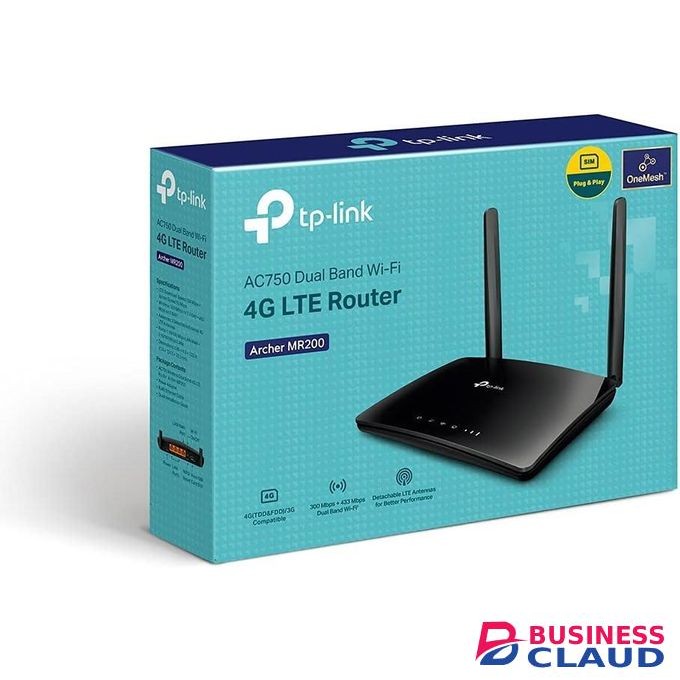 TP Link AC750 Wireless Dual Band 4G LTE Router - TL-ARCHER MR200