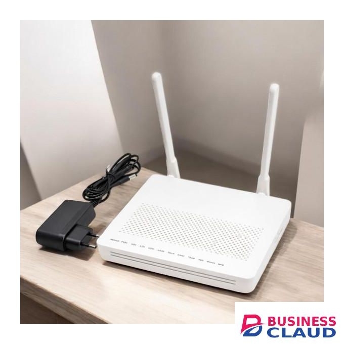 XPON GPON ONU Fiber Optic Router for FTTH High Speed Internet with Dual Antenna WiFi Coverage