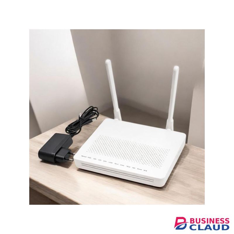 XPON GPON ONU Fiber Optic Router for FTTH High Speed Internet with Dual Antenna WiFi Coverage