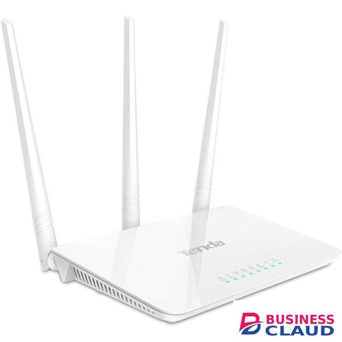 tenda F3 300Mbps Wireless Router, With 3 Fixed Antenna, 3Lan, 1Wan Port, White