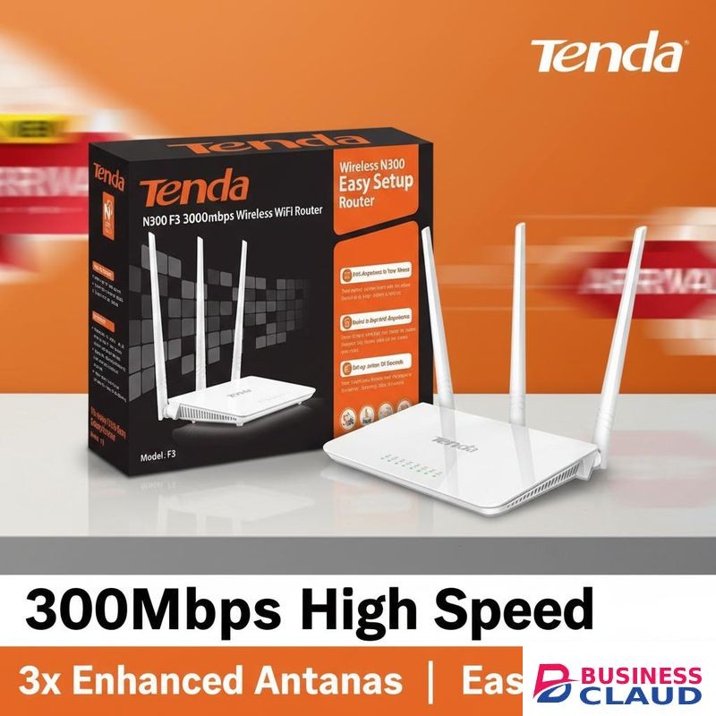 tenda F3 N300 Wireless WiFi Router 300Mbps High-Speed Internet Hub