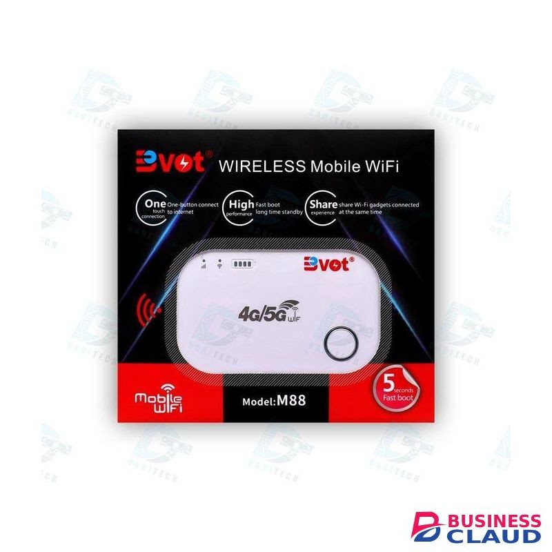 BVOT Universal 4G/5G Mobile Wifi Hotspot M88 – Portable Mifi Router for Seamless Connection