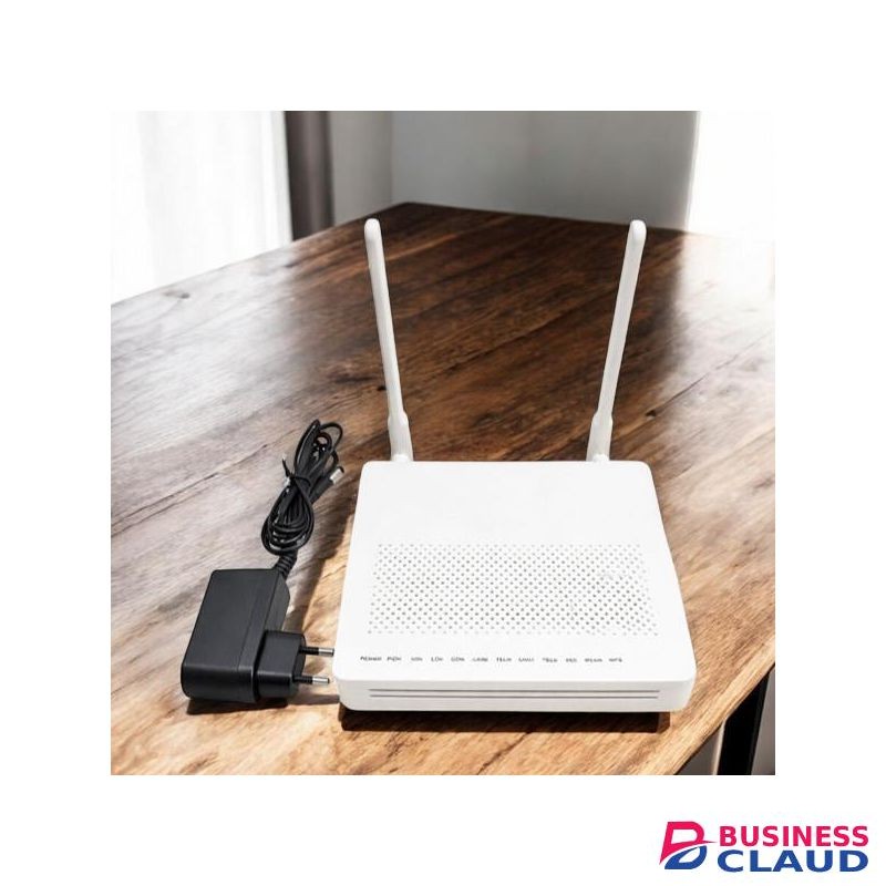 Fiber Optic XPON GPON ONU Router with Dual Antennas for Reliable FTTH Internet and Home Networking