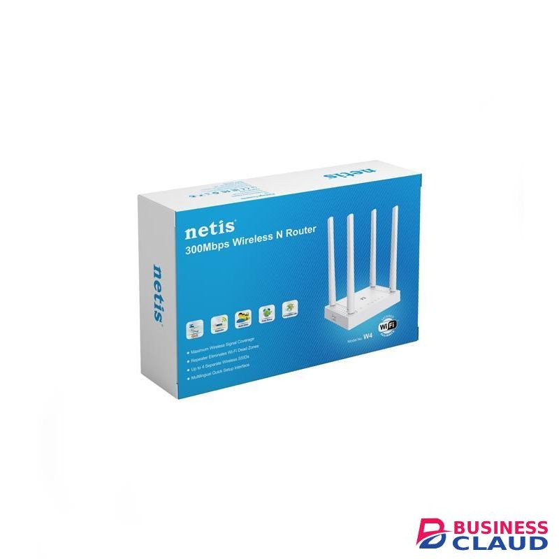 Netis W4 300Mbps Multi-Mode Wireless Router – High-Speed, Versatile Connectivity for Home & Office