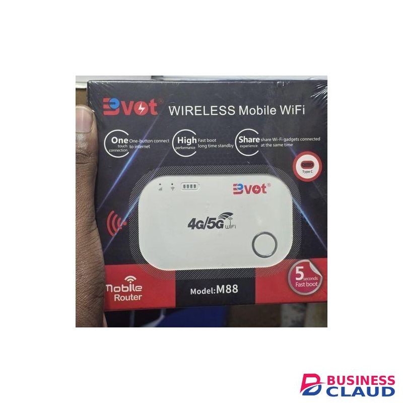 BVOT Portable Wireless Wifi Mifi Hotspot 4G/5G – Universal Pocket Router For Reliable Internet On Airtel, Safaricom, And Telkom