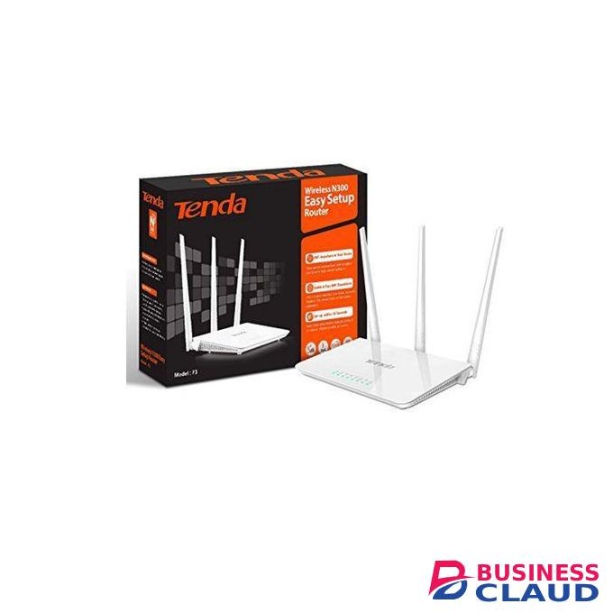 tenda N300 Wireless Wi-Fi Router 300Mbps 2x5dBi Antennas Broad Compatibility