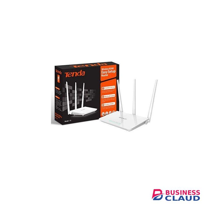 tenda N300 Wireless Wi-Fi Router 300Mbps 2x5dBi Antennas Broad Compatibility